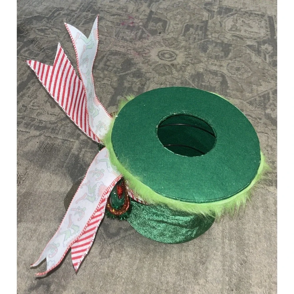 NWOT The Grinch‎ Christmas Tree Topper Top Hat Green